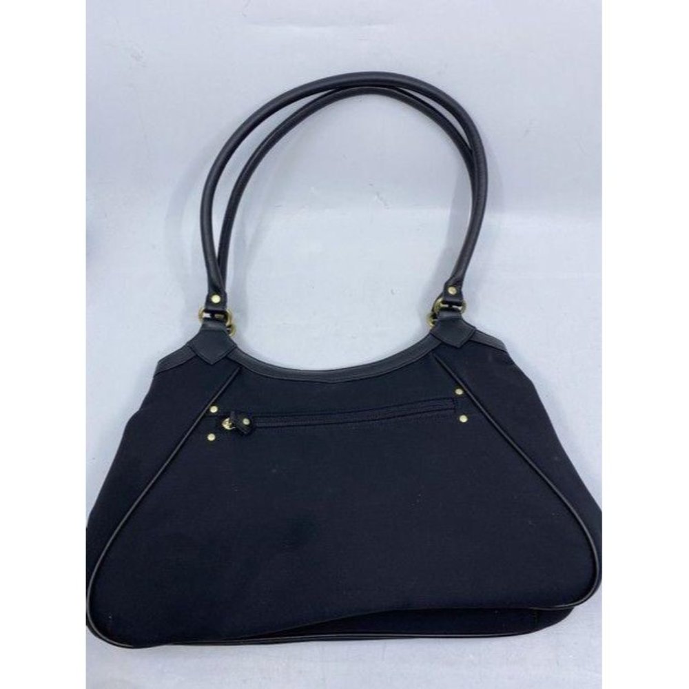 Maxx New York Tote Black Nylon Fabric Shoulder Bag - Picture 3 of 12